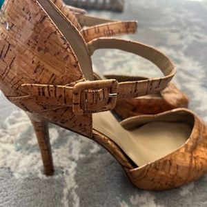Saks fifth avenue retro corkscrew heels